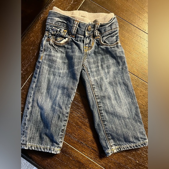 Infant baby 3-6M gap & Janie and Jack brand outfit - button down shirt & jeans - Picture 3 of 10
